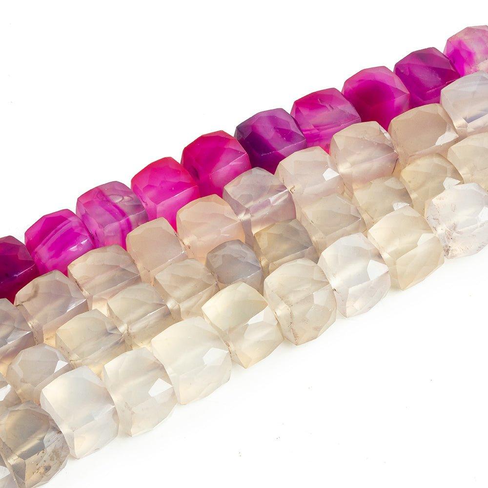 Chalcedony Faceted Cube Beads - Lot of 4 - The Bead Traders