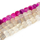 Chalcedony Faceted Cube Beads - Lot of 4 - The Bead Traders