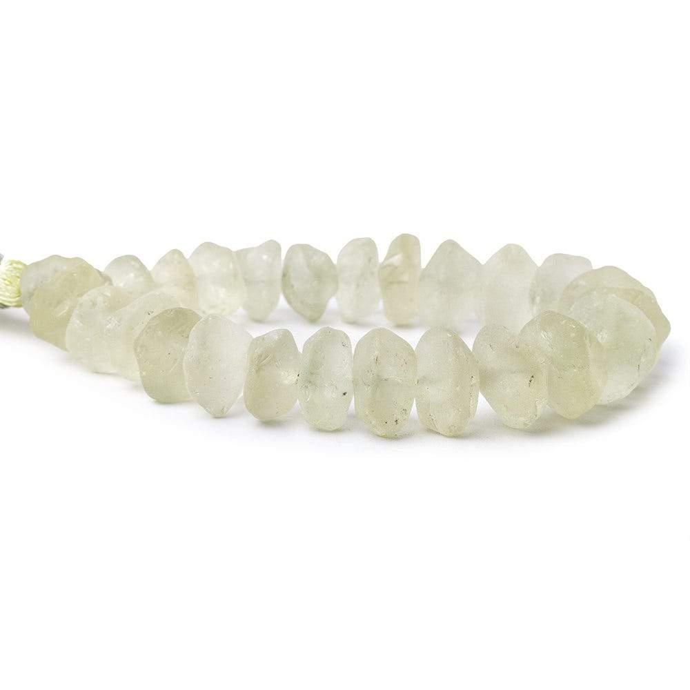 Champagne Quartz Beads Tumbled Hammer Faceted Disc 8 inch 26 pieces - The Bead Traders