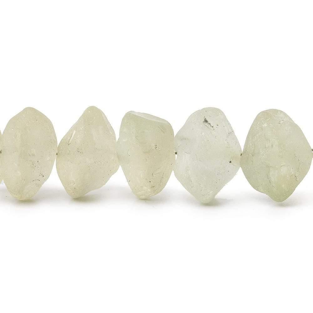 Champagne Quartz Beads Tumbled Hammer Faceted Disc 8 inch 26 pieces - The Bead Traders