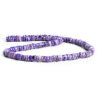 Charoite Plain Heishi Beads 16 inch 165 pieces - The Bead Traders