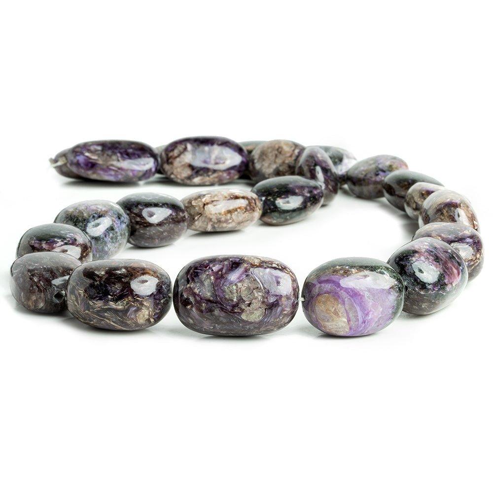 Charoite Plain Nugget Beads 18 inch 23 pieces - The Bead Traders