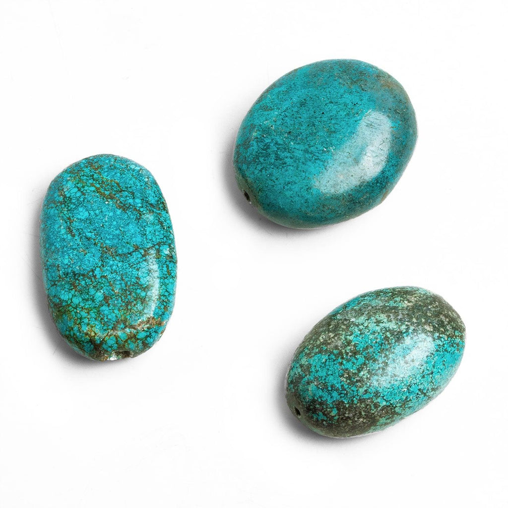 Chinese Turquoise Plain Nugget Bead 1 piece - The Bead Traders