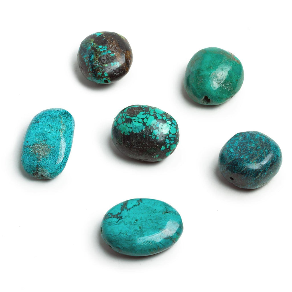 Chinese Turquoise Plain Nugget Focal Bead 1 piece - The Bead Traders