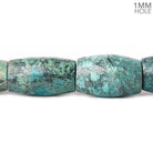 Chinese Turquoise straight drilled plain barrel beads 14 inch 11 beads 30x20-36x22mm - The Bead Traders