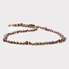 Chocolate Brown Baroque Pearls 16 inch 80 beads 6x5mm - The Bead Traders