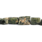 Chrome Diopside Natural Crystals 8 inch 12 beads - The Bead Traders