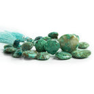 Chrysocolla Faceted Heart Beads 8 inch 30 pieces - The Bead Traders