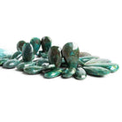 Chrysocolla Faceted Pear Beads 8.5 inch 34 pieces - The Bead Traders