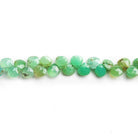 Chrysoprase Faceted Heart Beads 5 inch 50 pieces - The Bead Traders