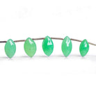 Chrysoprase Faceted Marquise Beads 7.5 inch 15 pieces - The Bead Traders