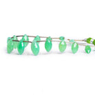 Chrysoprase Faceted Marquise Beads 7.5 inch 15 pieces - The Bead Traders
