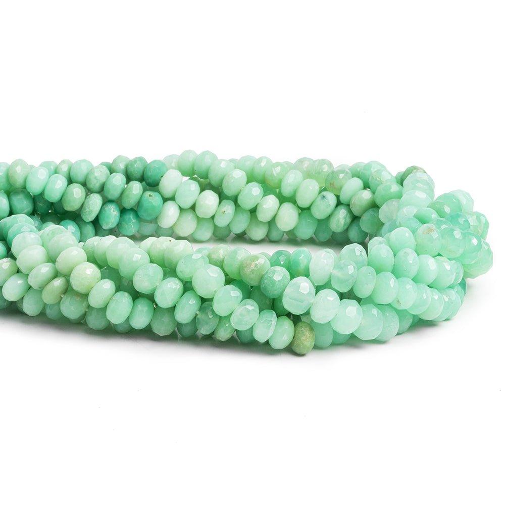 Chrysoprase Faceted Rondelle Beads 15 inch 75 pieces - The Bead Traders
