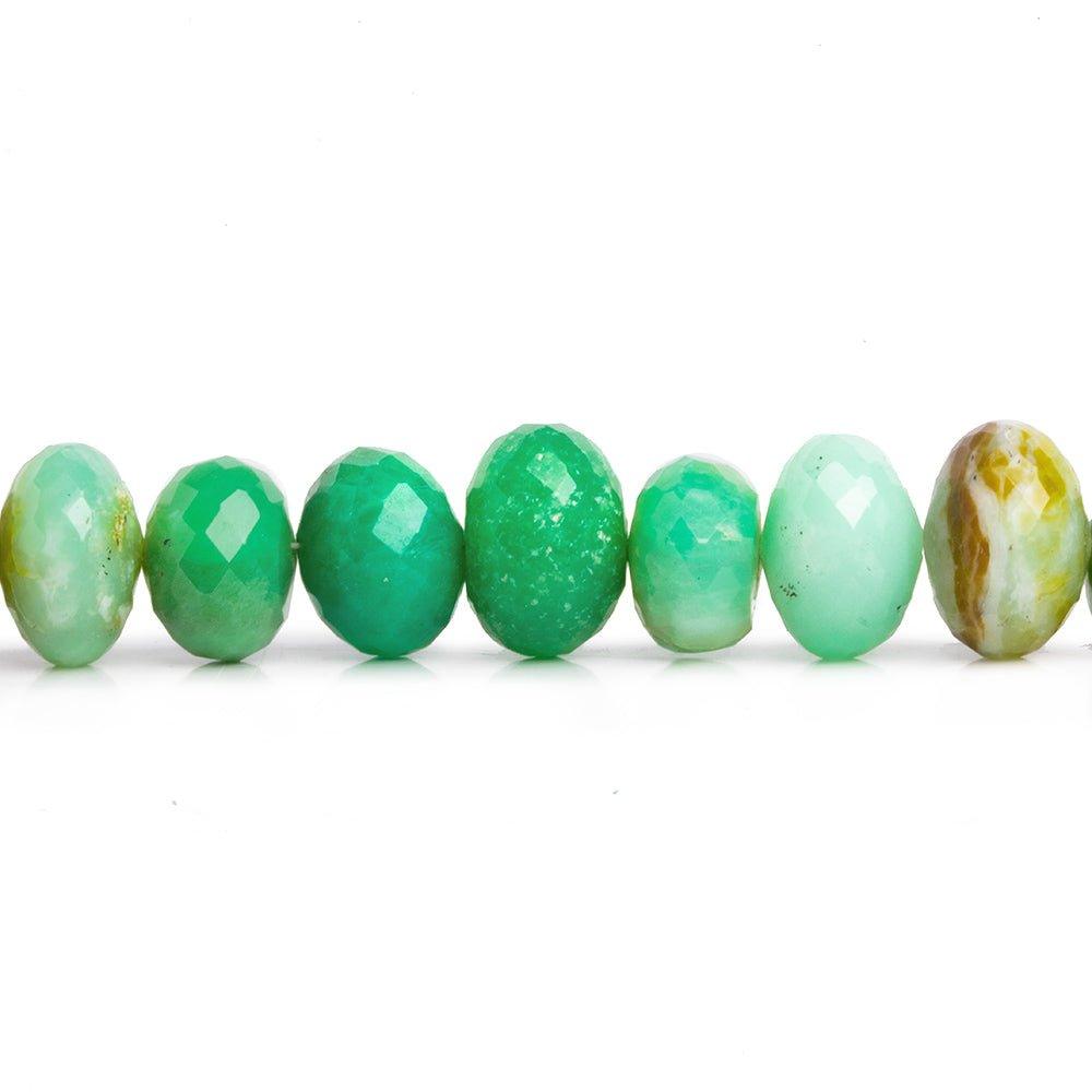 Chrysoprase Faceted Rondelle Beads 17 inch 70 pieces - The Bead Traders