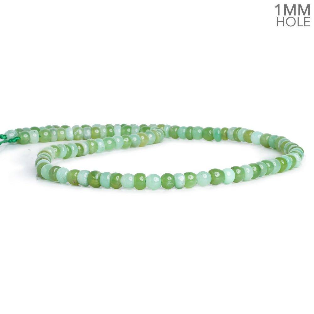 Chrysoprase Plain Rondelle Beads 16 inch 120 pieces - The Bead Traders