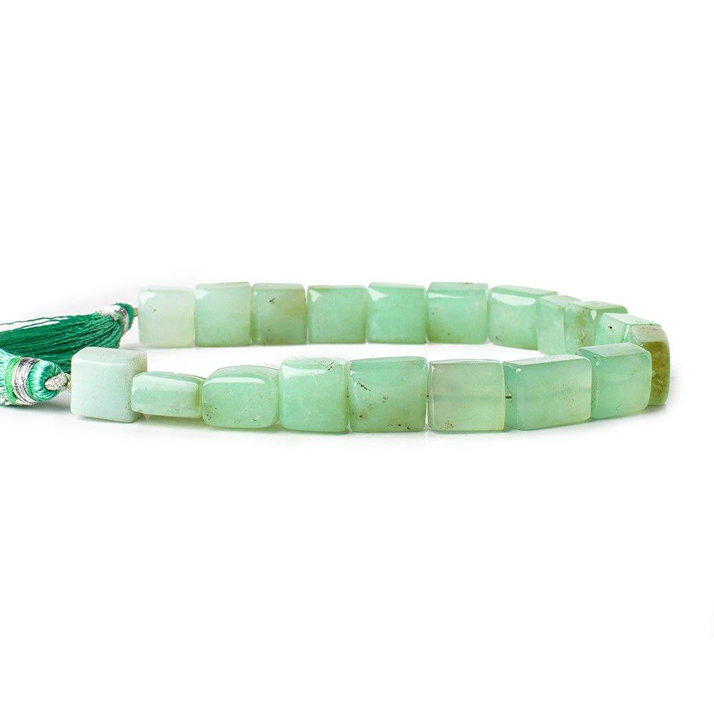 Chrysoprase plain square beads 8 inch 19 beads 8x8mm - 9x9mm - The Bead Traders
