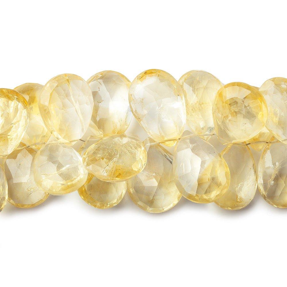 Citrine Beads Faceted 13x9-18x12mm Pears, 8"length, 52 pcs - The Bead Traders