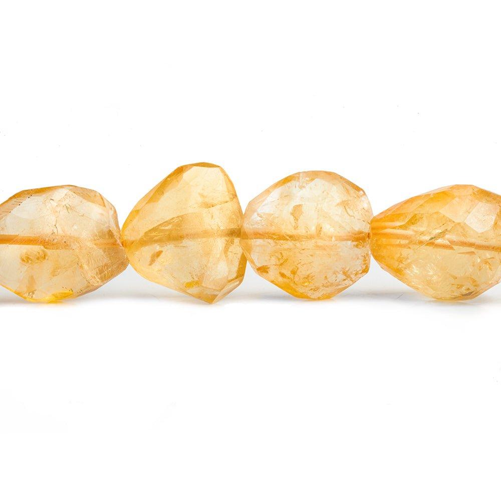 Citrine Faceted Nugget Beads 15 inch 25 pieces - The Bead Traders