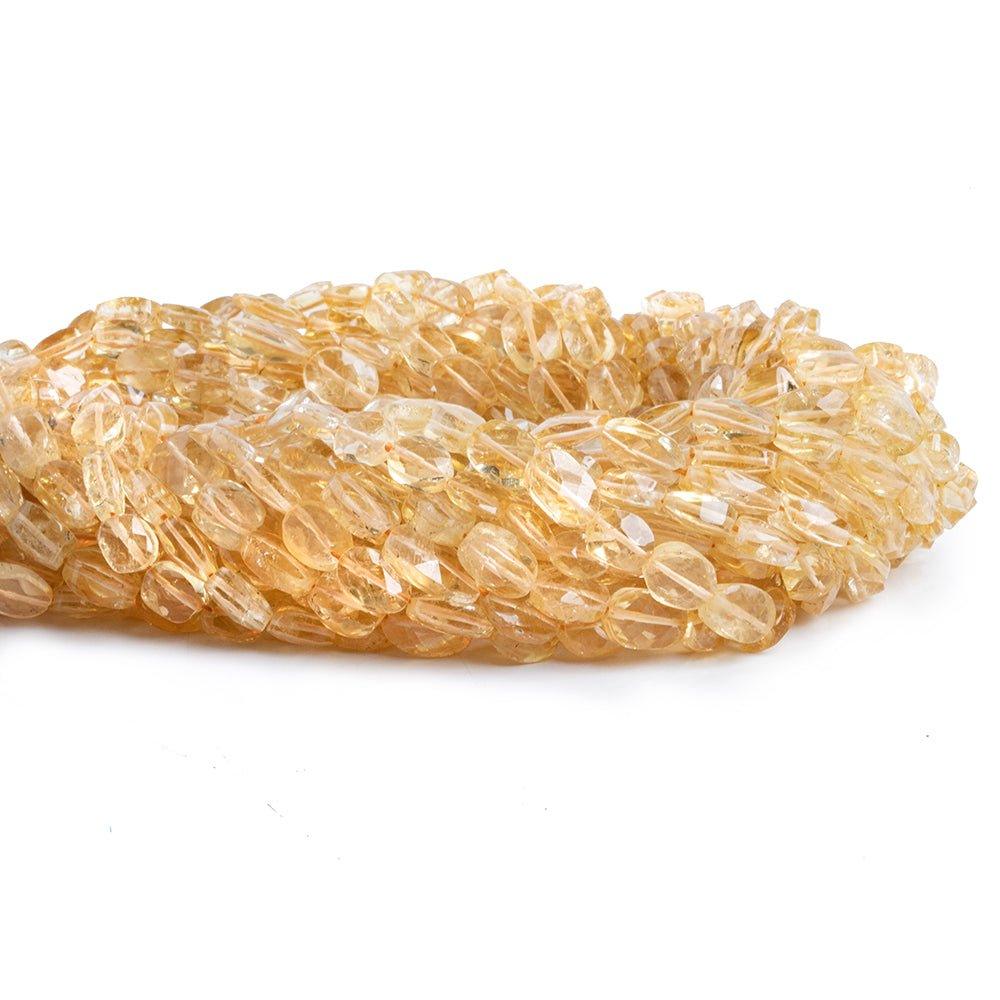 Citrine Faceted Oval Beads 14 inch 45 pieces - The Bead Traders