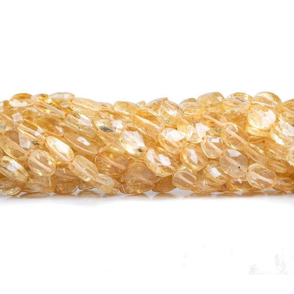 Citrine Faceted Oval Beads 14 inch 45 pieces
