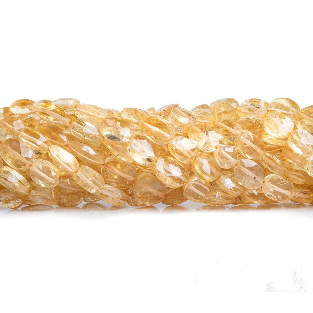 Citrine Faceted Oval Beads 14 inch 45 pieces - The Bead Traders
