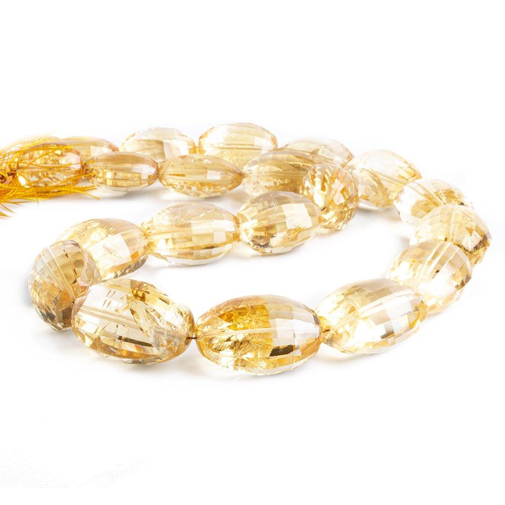 Citrine Faceted Oval Beads 16 inch 21 pieces - The Bead Traders