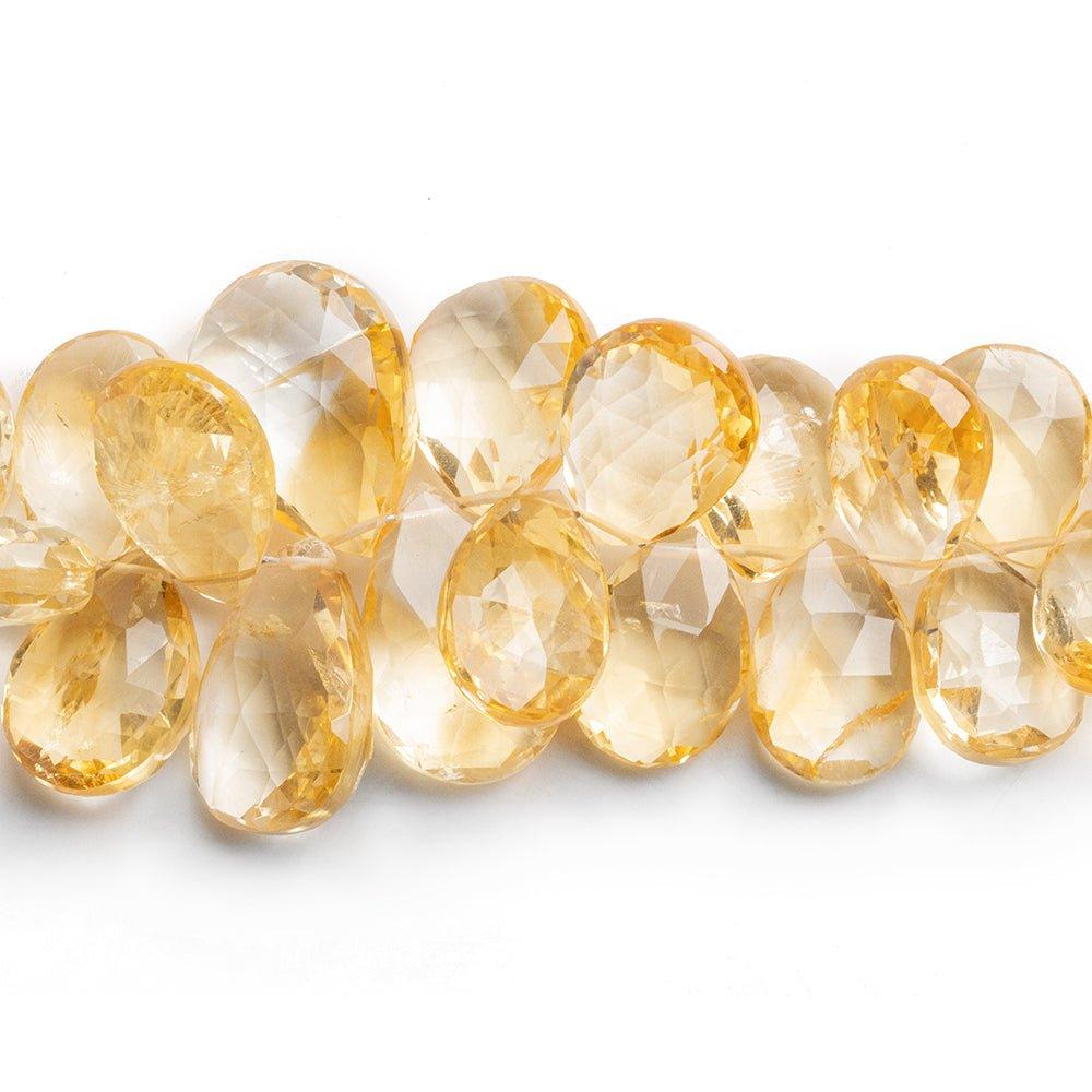 Citrine Faceted Pear Beads 8 inch 44 pieces - The Bead Traders