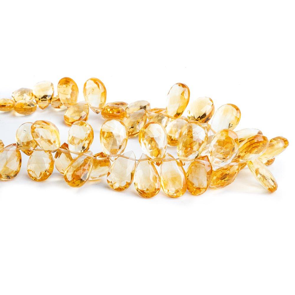 Citrine Faceted Pear Beads 8 inch 50 pieces - The Bead Traders