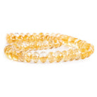 Citrine Faceted Rondelle Beads 16 inch 60 pieces - The Bead Traders