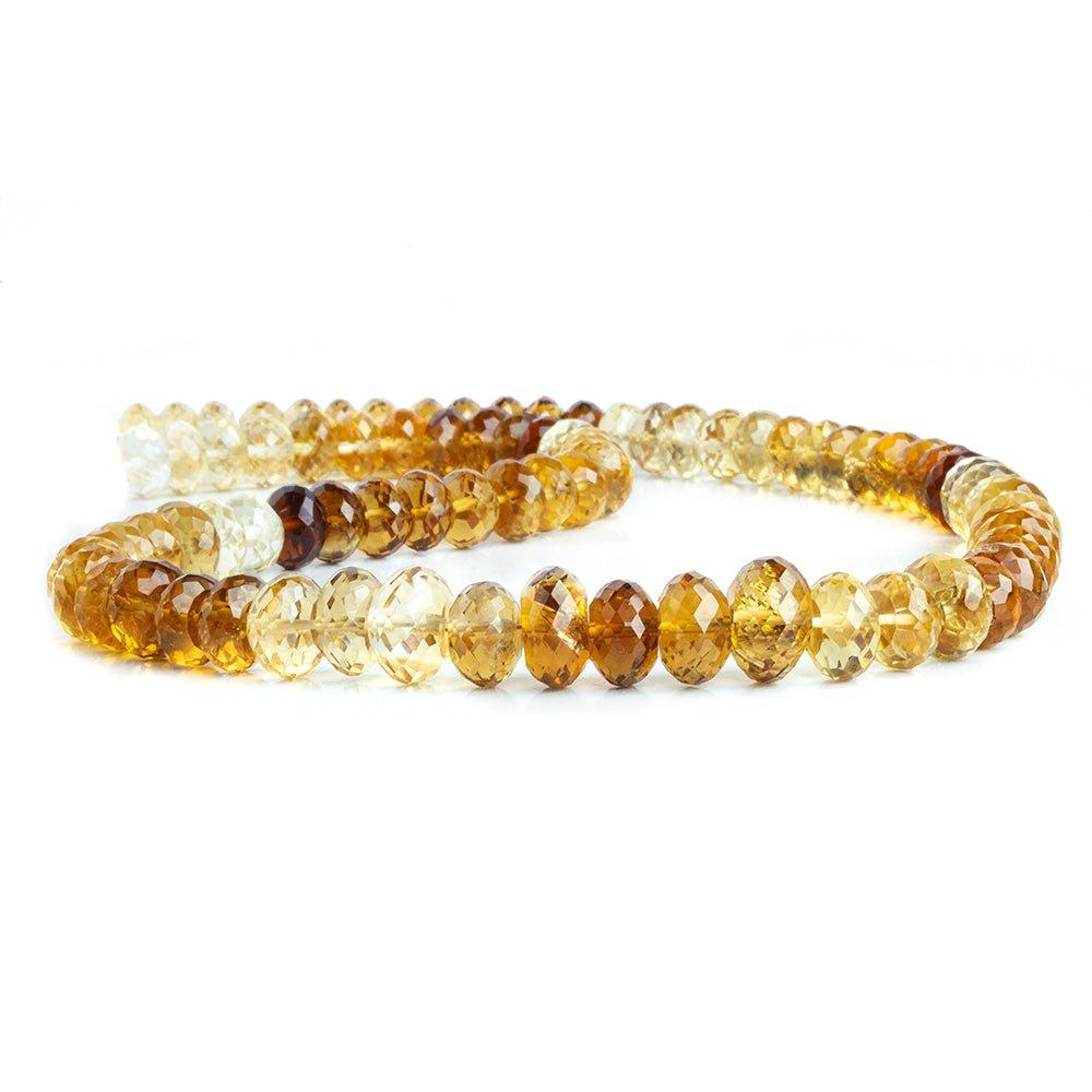 Citrine Faceted Rondelle Beads 16 inch 83 pieces - The Bead Traders