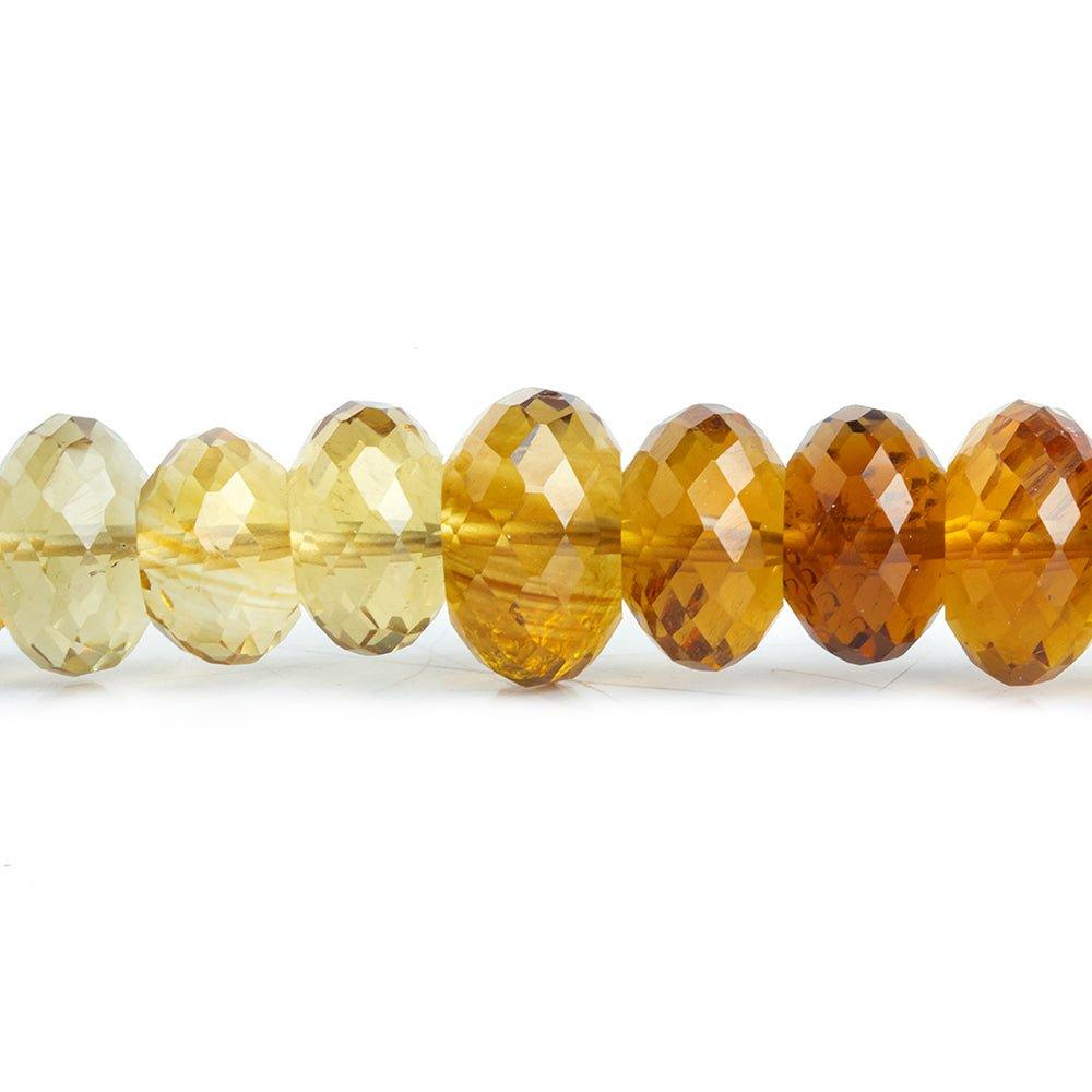 Citrine Faceted Rondelle Beads 16 inch 83 pieces - The Bead Traders