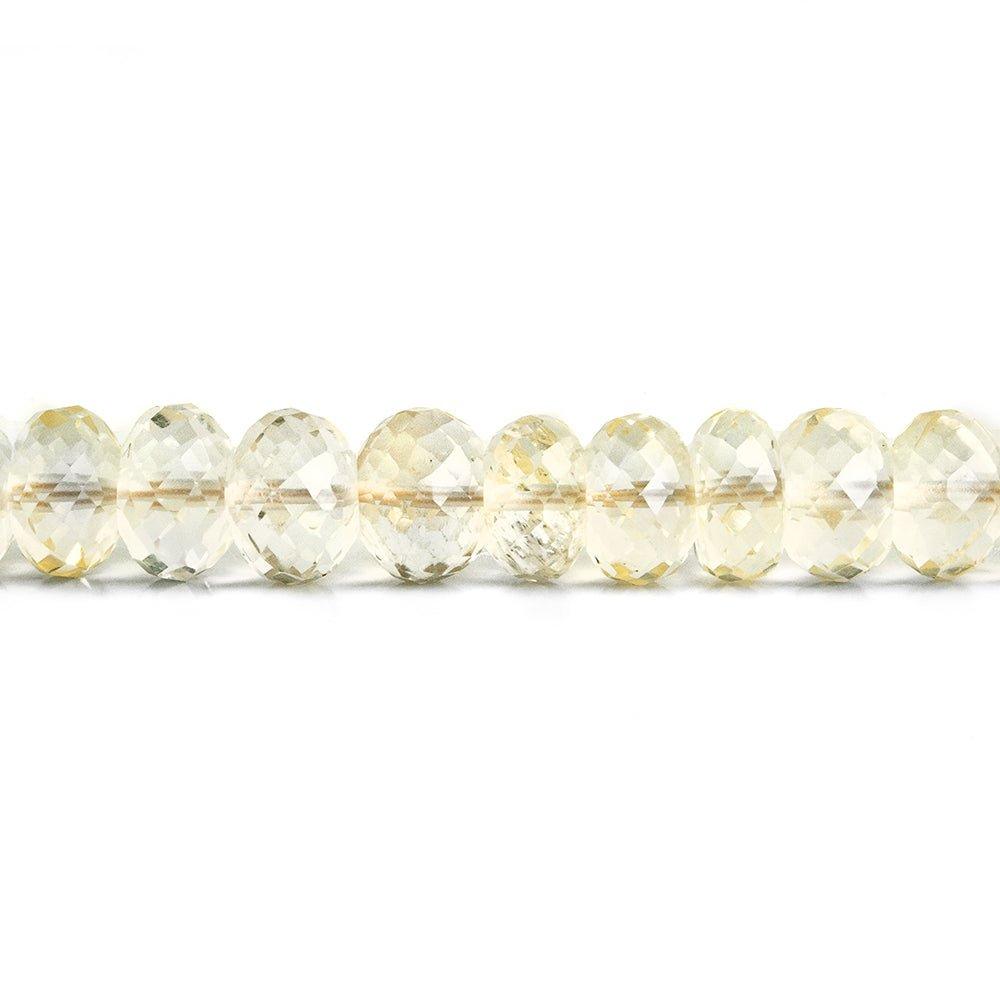 Citrine Faceted Rondelle Beads 16 inch 90 pieces - The Bead Traders