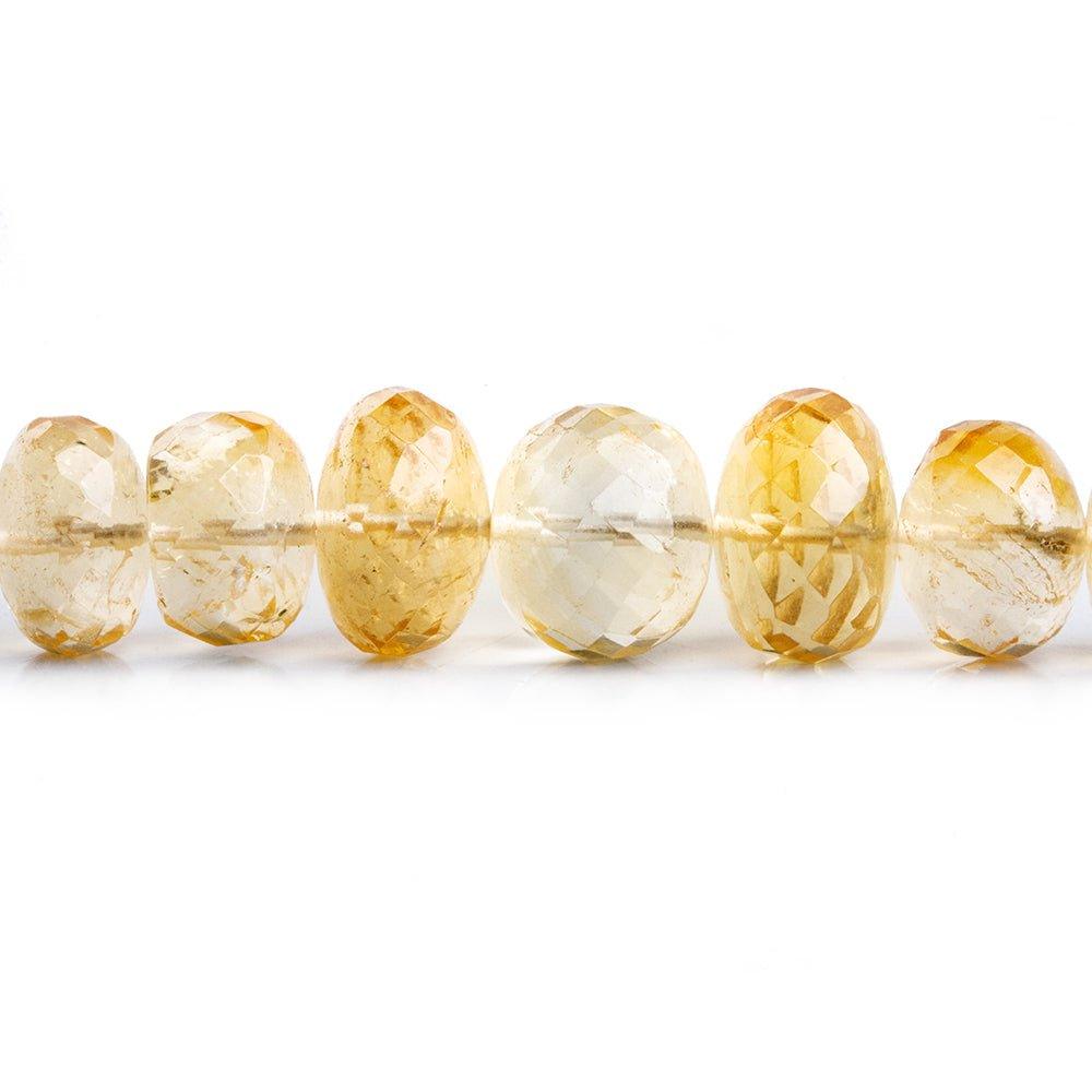 Citrine Faceted Rondelle Beads 9.5 inch 35 pieces - The Bead Traders