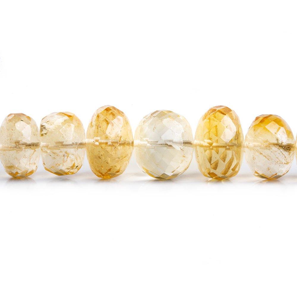 Citrine Faceted Rondelle Beads 9.5 inch 35 pieces - The Bead Traders