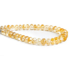 Citrine Faceted Rondelle Beads 9.5 inch 35 pieces - The Bead Traders