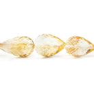 Citrine Faceted Teardrop Beads 16 inch 40 pieces - The Bead Traders