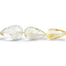 Citrine Faceted Teardrop Beads 16 inch 42 pieces - The Bead Traders