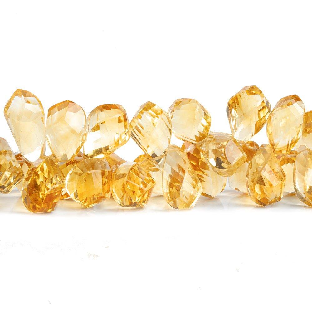 Citrine Faceted Twist Beads 8 inch 75 pieces - The Bead Traders