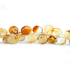 Citrine Plain Heart Beads 8 inch 43 pieces - The Bead Traders