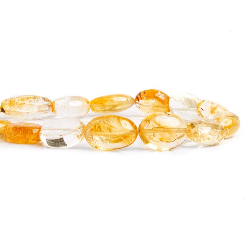 Citrine Plain Ovals 7 inch 13 beads - The Bead Traders