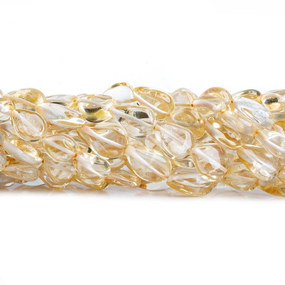 Citrine Plain Pear Beads 13 inch 35 pieces - The Bead Traders