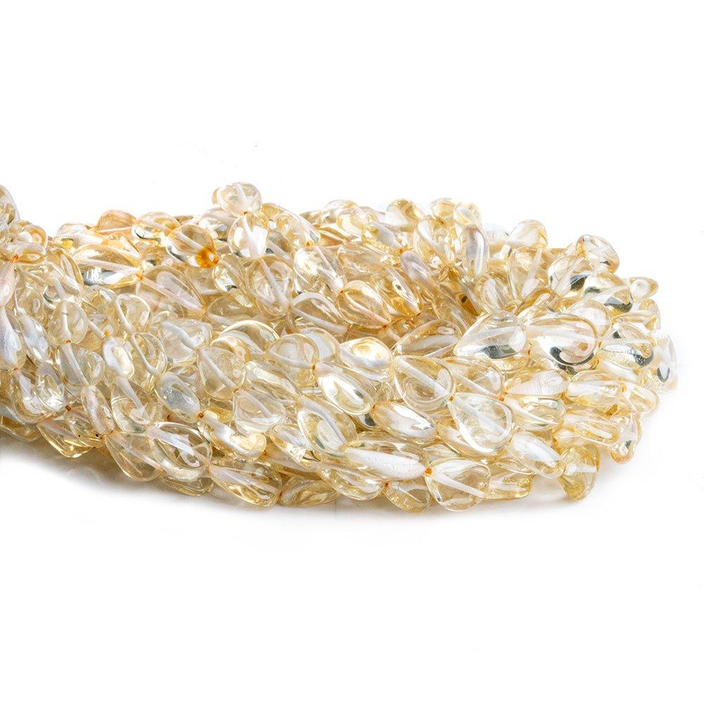 Citrine Plain Pear Beads 13 inch 35 pieces - The Bead Traders