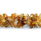 Citrine Plain Pears 7.5 inch 45 beads - The Bead Traders