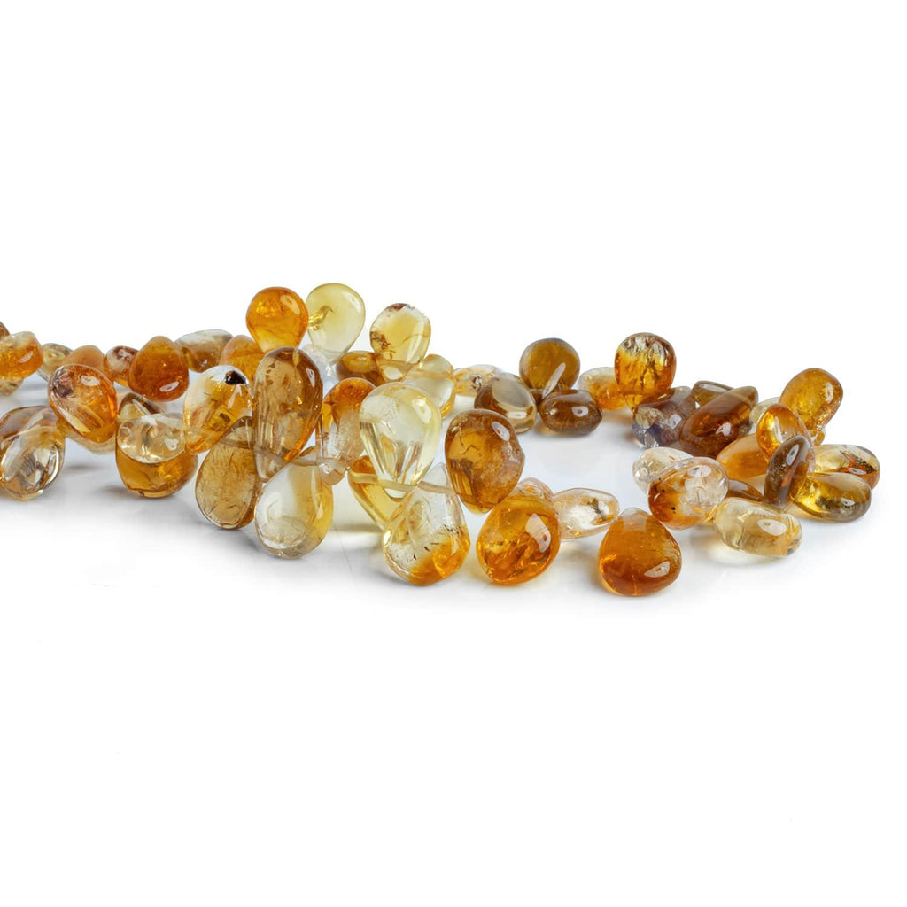 Citrine Plain Pears 7.5 inch 45 beads - The Bead Traders