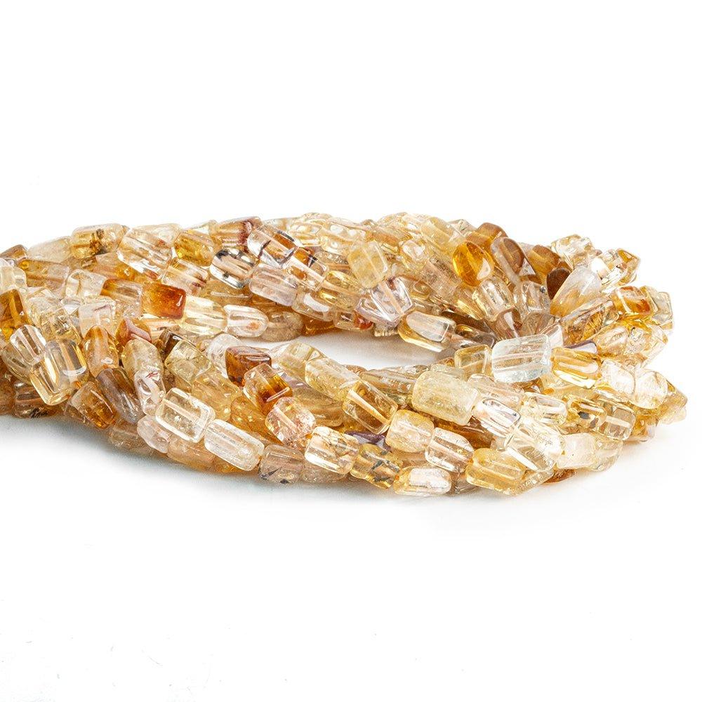 Citrine Plain Rectangle Beads 12 inch 45 pieces - The Bead Traders