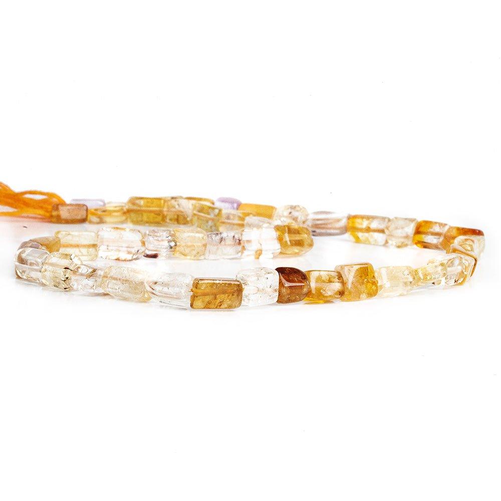 Citrine Plain Rectangle Beads 12 inch 45 pieces - The Bead Traders