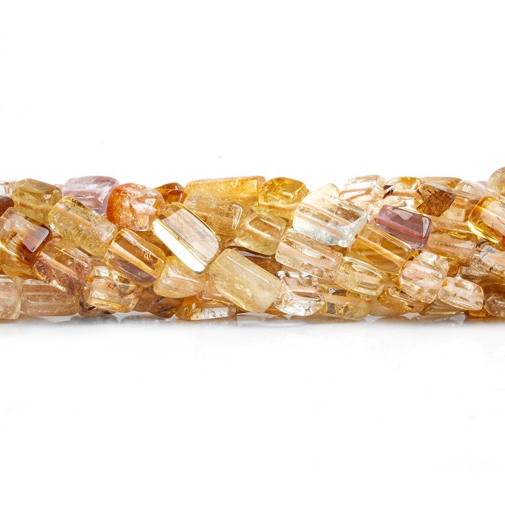 Citrine Plain Rectangle Beads 12 inch 45 pieces - The Bead Traders