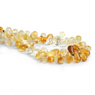 Citrine Plain Teardrops 8 inch 55 beads - The Bead Traders