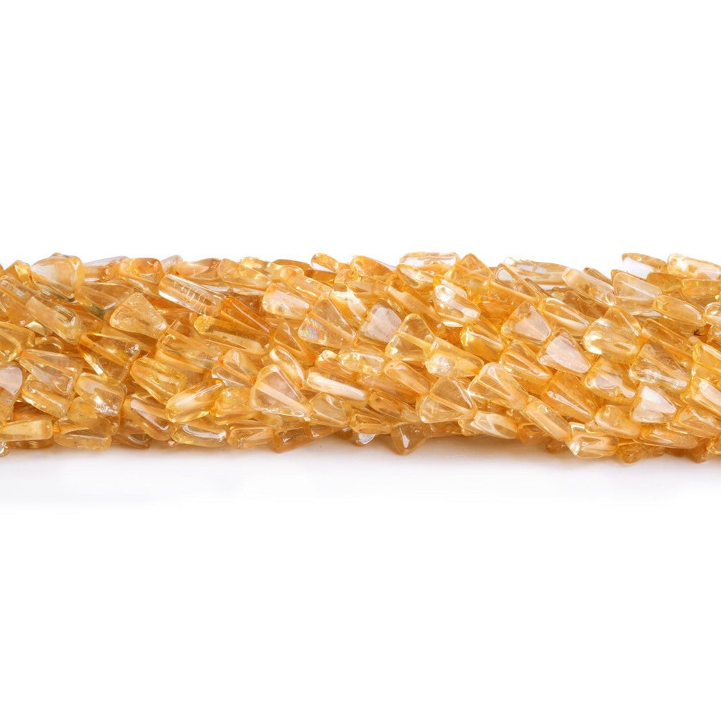 Citrine Plain Triangles 14 inch 55 beads - The Bead Traders