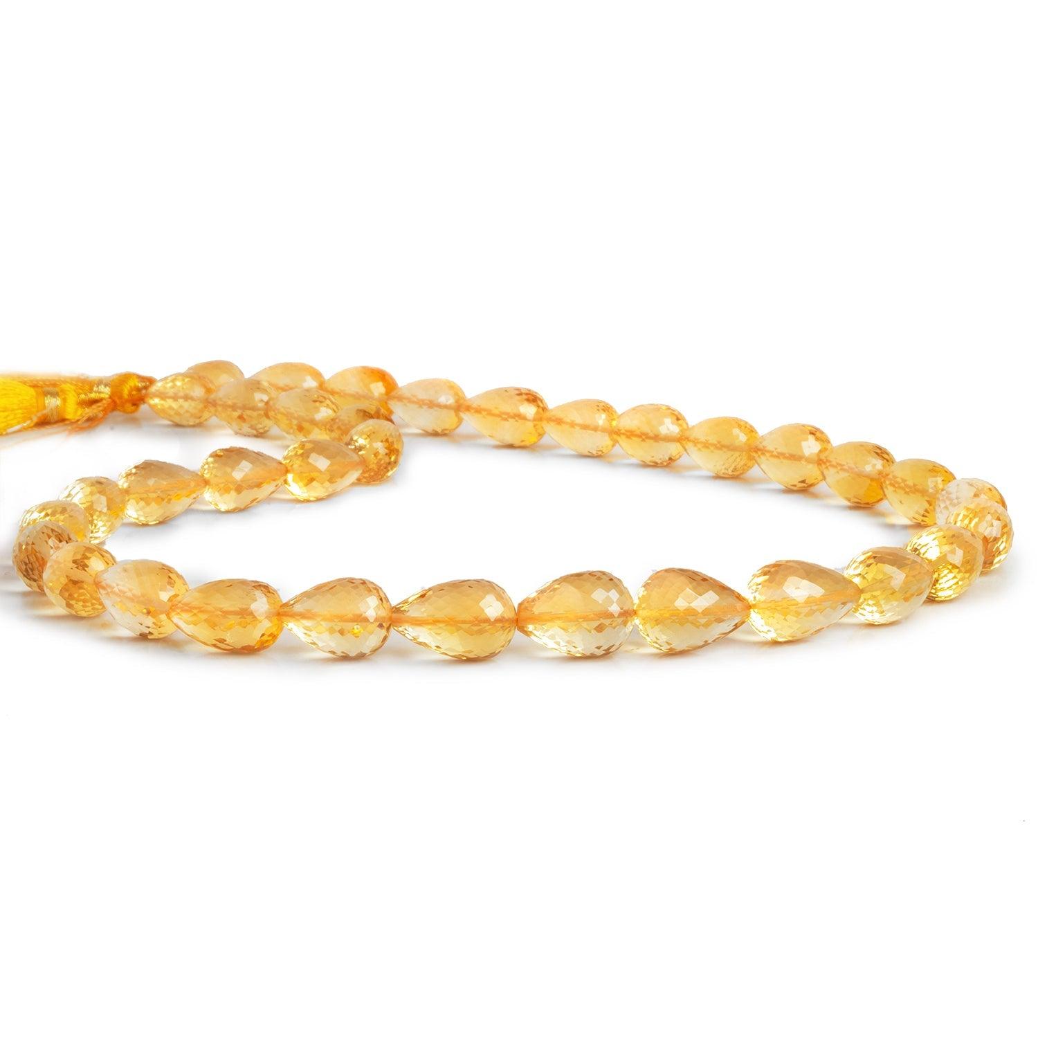 Citrine Straight Drilled Teardrops 17 pieces 30 pieces - The Bead Traders